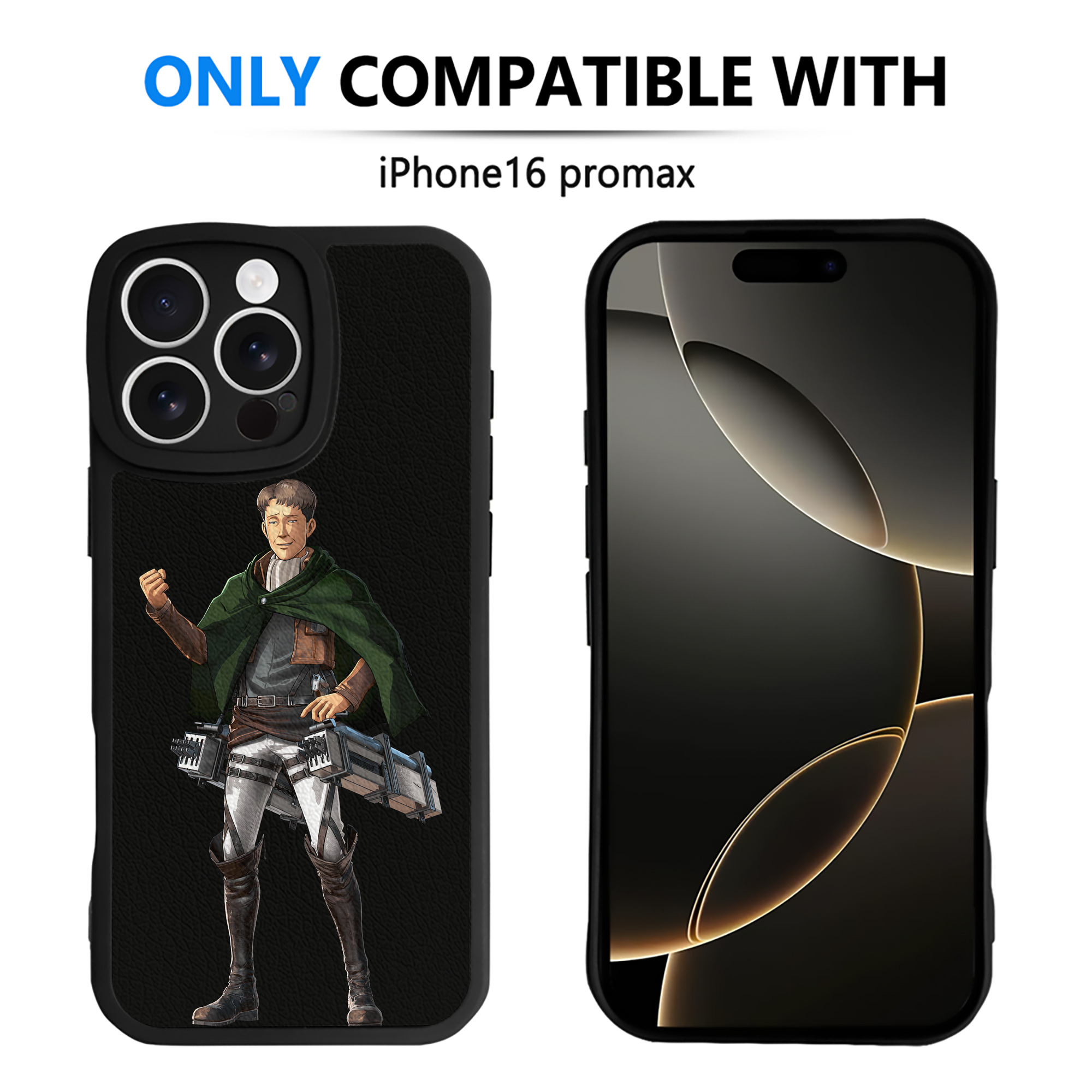 （画像用） 進撃の巨人 Attack on Titan 【iPhone 16シリーズ対応】シリコンスマホケース（レザー調） 材質：シリコン